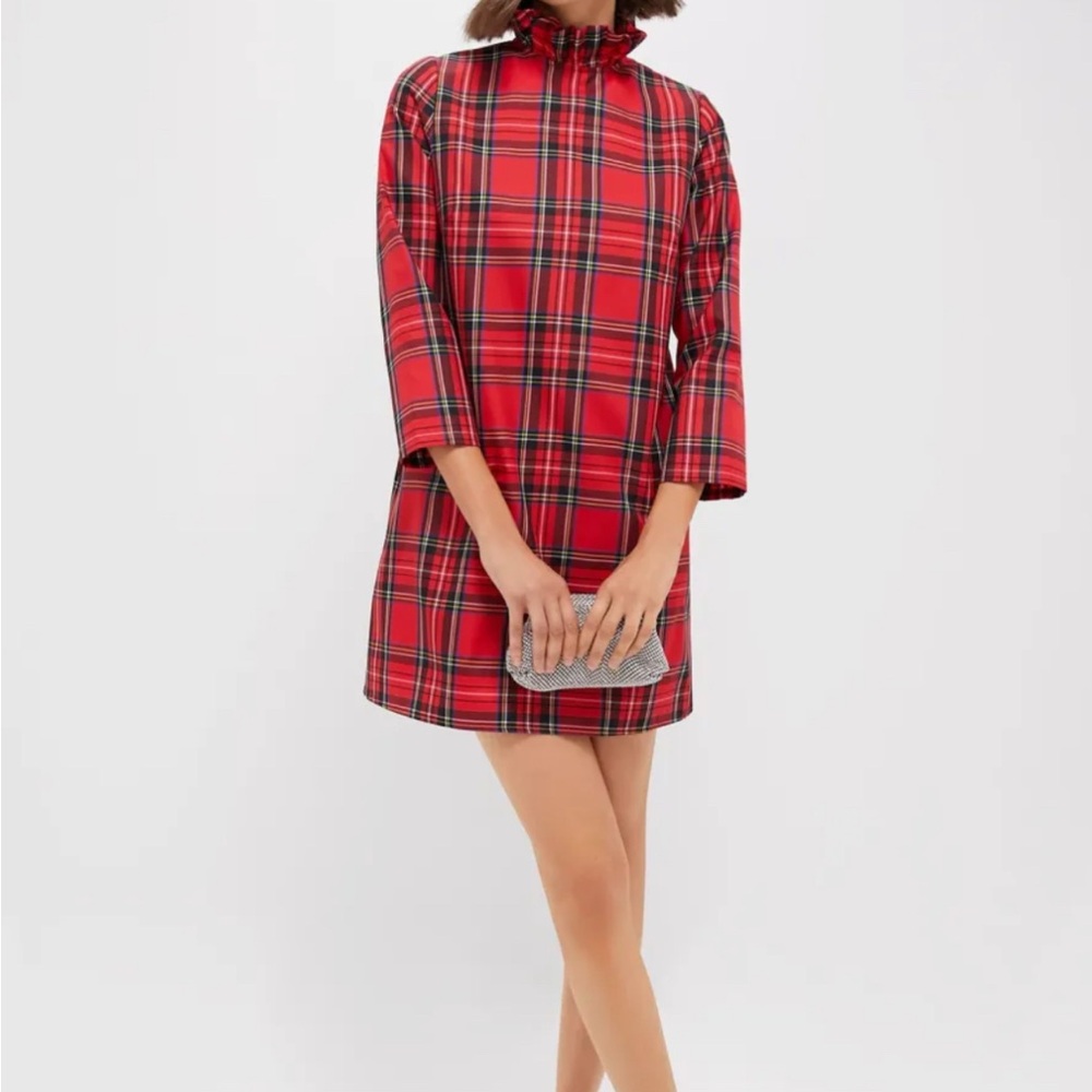 Tuckernuck Red Tartan Bow Dress L